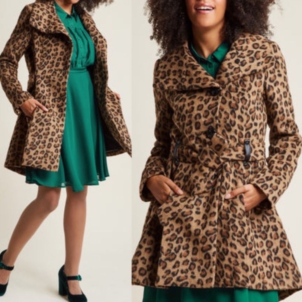 ISO (NOT FOR SALE) Steve Madden Faux Fur Leopard Coat in Size Large